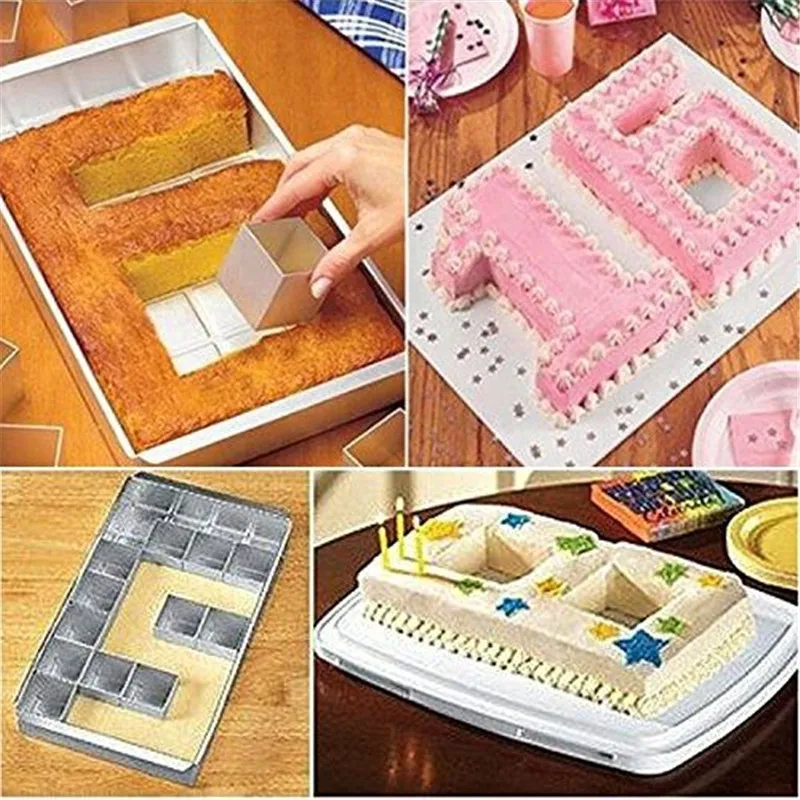 DIY Letters Cake Aluminum Mold Cake Decorating Aluminum Mold Cake 
