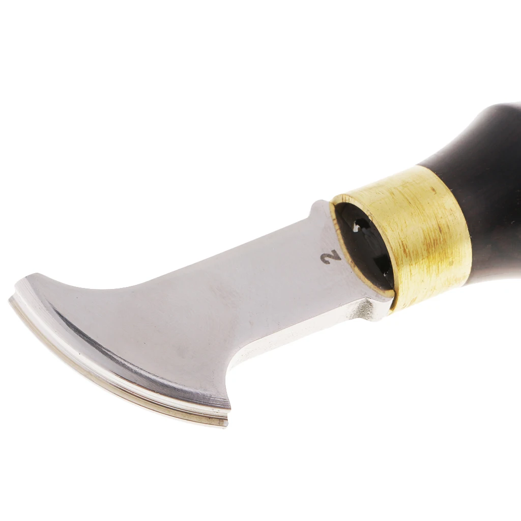 DIY Leather Craft Edge Creaser Stainless Steel Ebony Edge Marking Decorate Tool