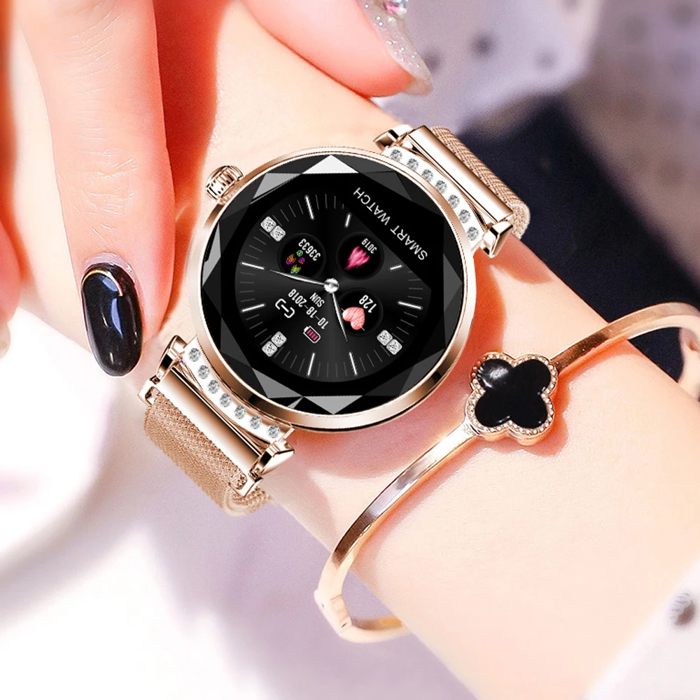 H2 Smart Women Watch IP67 Waterproof Ladies Fashion Smartwatch Heart rate monitor Fitness Tracker For android and IOS Relogios  