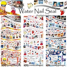 3 листа/много ногтей переводные наклейки воды наклейки водяной знак, маникюр Советы HOT292-294 анимационный комикс мультфильм Наруто ниндзя