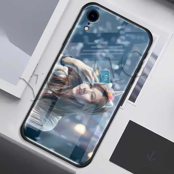 Чехол Twice Mina Momo Kpop из закаленного стекла для Apple iPhone XR 7 8 6 6S Plus X XS MAX, чехол для сотового телефона - Цвет: 015