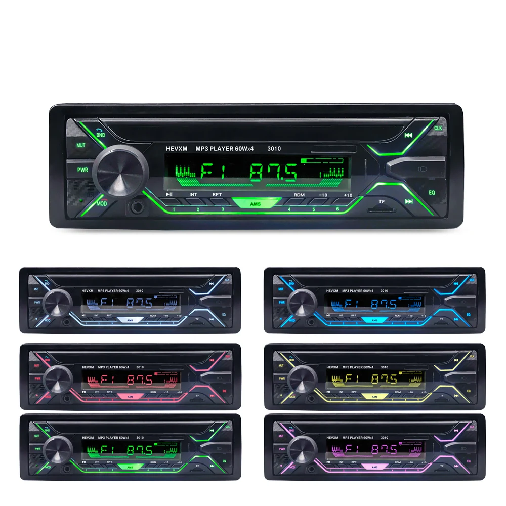 

Car Radio 1din Autoradio Aux Input Receiver Bluetooth Stereo Radio MP3 Multimedia Player Support FM/MP3/WMA/USB/SD Card