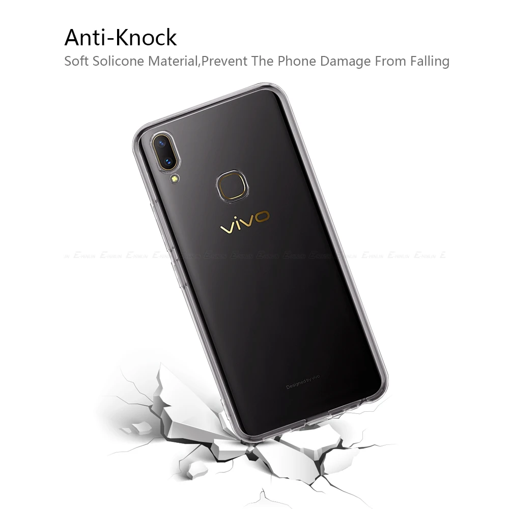 Силиконовый чехол для телефона vivo Y19 Y17 Y15 Y12 Y12i Y11 Y95 Y91 Y81 Y81i Y93 Y85 Y83 прозрачный