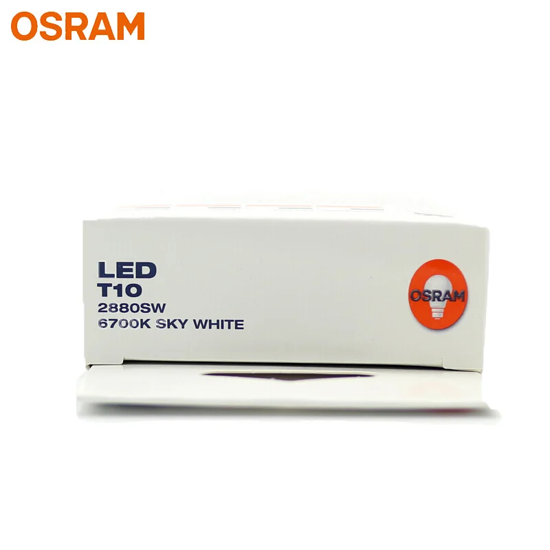 OSRAM СВЕТОДИОДНЫЙ riving Стандартный светодиодный W5W T10 2880SW Небесно-белый автомобильный сигнальный светильник, авто Реверсивные лампы, Модифицированная внутренняя лампа(двойная