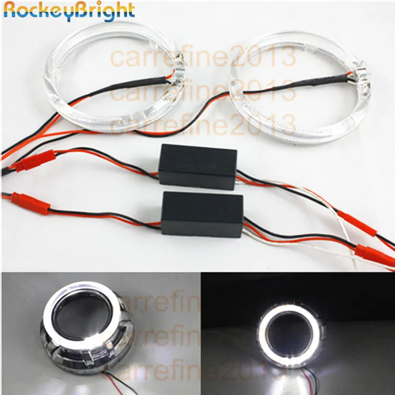 Rockeybright 2X 80 мм 5 Вт DC12V светодиодный светильник на голову кольцо белые ангельские