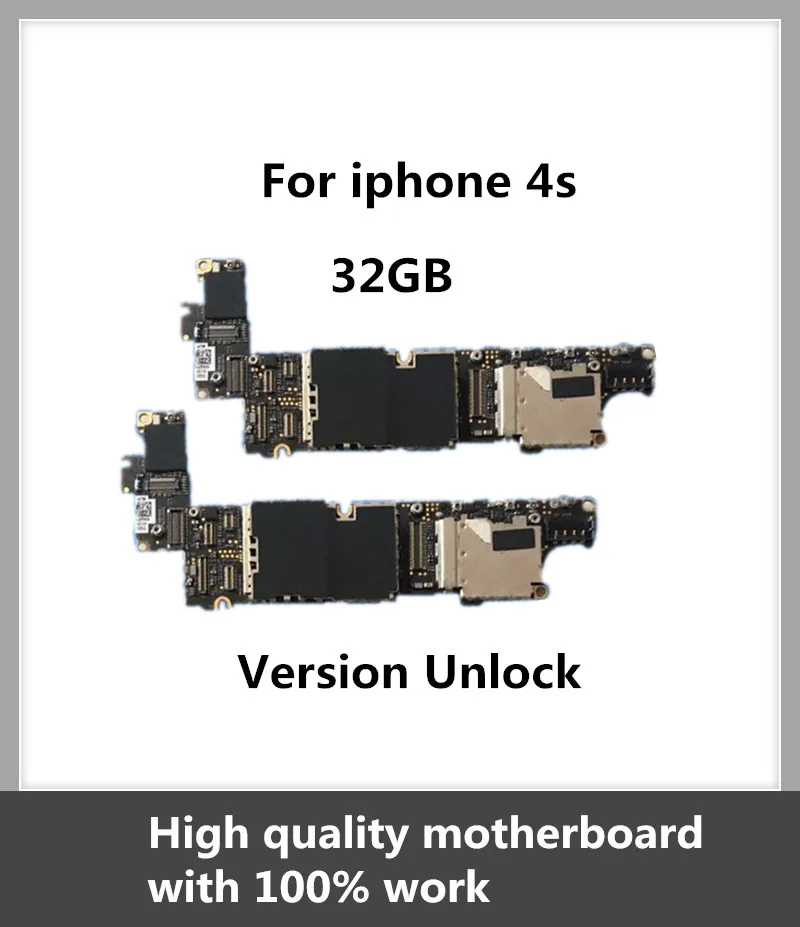 

32GB Official Mainboard For iPhone 4S Motherboard 100% Unlocked With Full Chips Original IOS Installed Good Working Logic Board