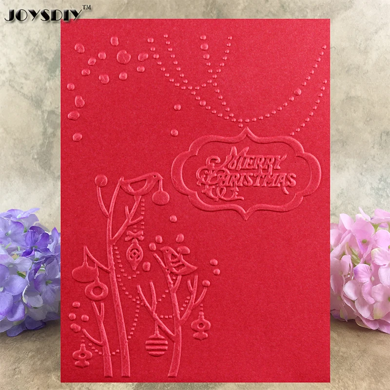 Buy Merry Christmas Birds DIY Scrapbook Bump Plastic