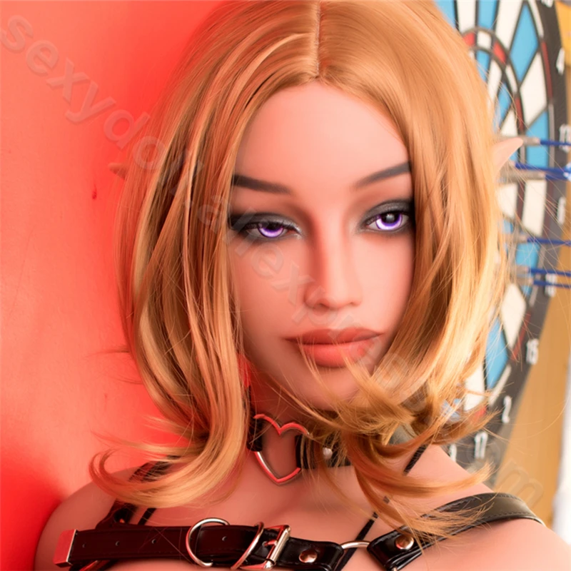 WMDOLL Новинка 2018 154 # оральная TPE Силиконовая секс кукла голова эльфа лицо высокое