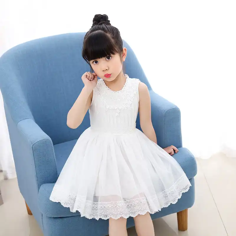 girls size 7 white dress