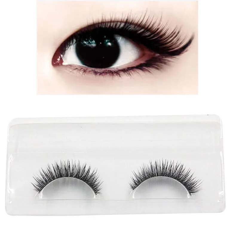 

1 Pairs Natural False Eyelashes 3d mink lashes Thick Makeup Mink Lashes Eyelash Extension Mink Eyelashes for Beauty maquiagem