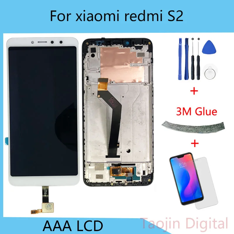 5,9" ЖК-дисплей для Xiaomi Redmi S2, кодирующий преобразователь сенсорного экрана в сборе для Xiaomi Redmi S2 Y2, запасной ЖК-дисплей