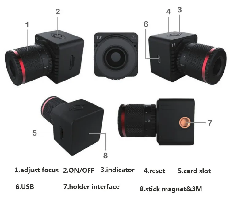 Оригинальный Y7 P2P мини Камера Wi-Fi телефон точка-точка Цифровой Cam зум-объектив Беспроводной Mini DV Цифровая телескоп PK MD81S Q7