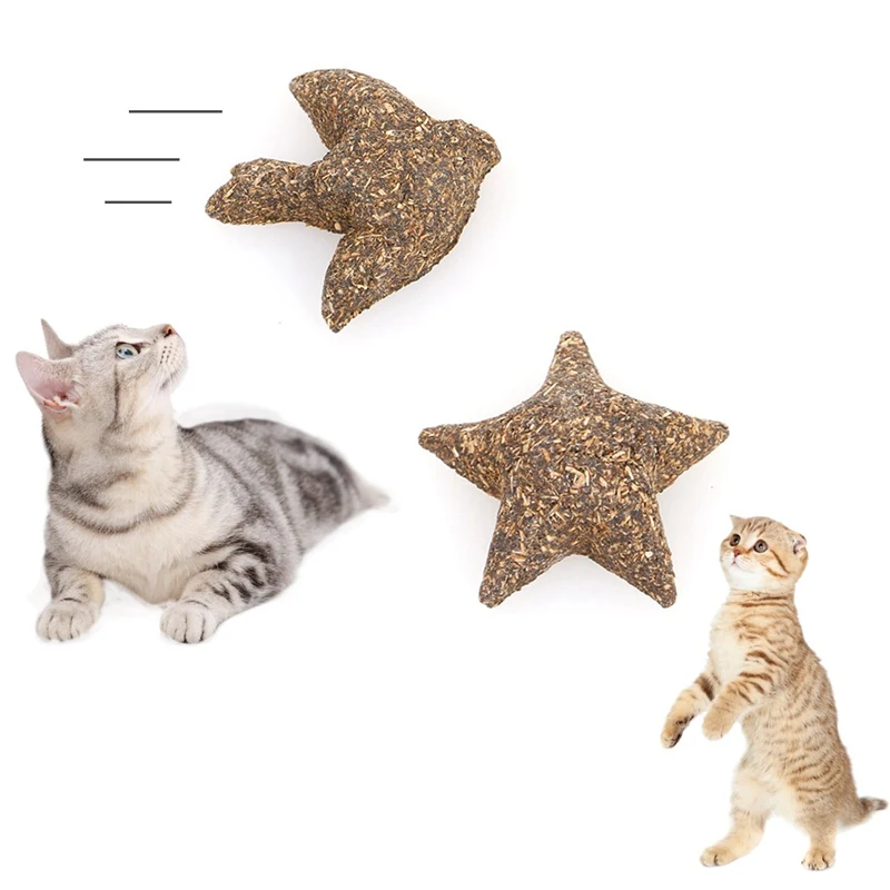 

New Natural Wild Mint Ball Cats Catnip Toys Cat Snacks Cat Grass Ball Play Hairball Control CatS Nip Toy Pet Supplies