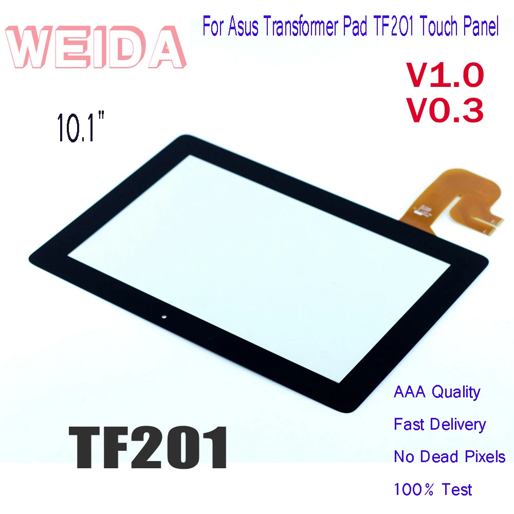 WEIDA сенсорный экран 10," для Asus Transformer Pad TF201 сенсорный дигитайзер стеклянная панель TF201 TCP10C93 V1.0 V0.3