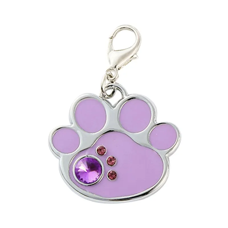 Pet Rhinestone Имя тег собака тег милый питомец, щенок кошка ID жетон с гравировкой собака украшения на шею шикарный ошейник для собак кошек