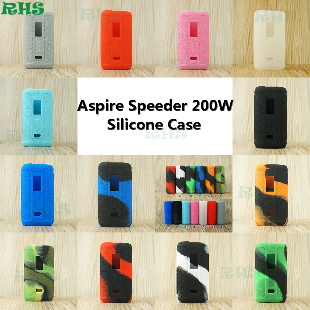 RHS Новое поступление силиконовый чехол для Aspire Speeder 200W комплект с 13 разными классными цветами из китайской фабрики