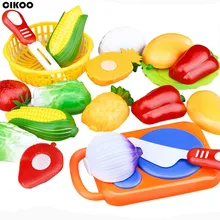 Ролевые игры пластиковая пищевая игрушка для резки фруктов растительная пища ролевые игры для детей