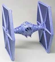 Paper Model Star Wars Tie Fighter DIY Handmade Toy