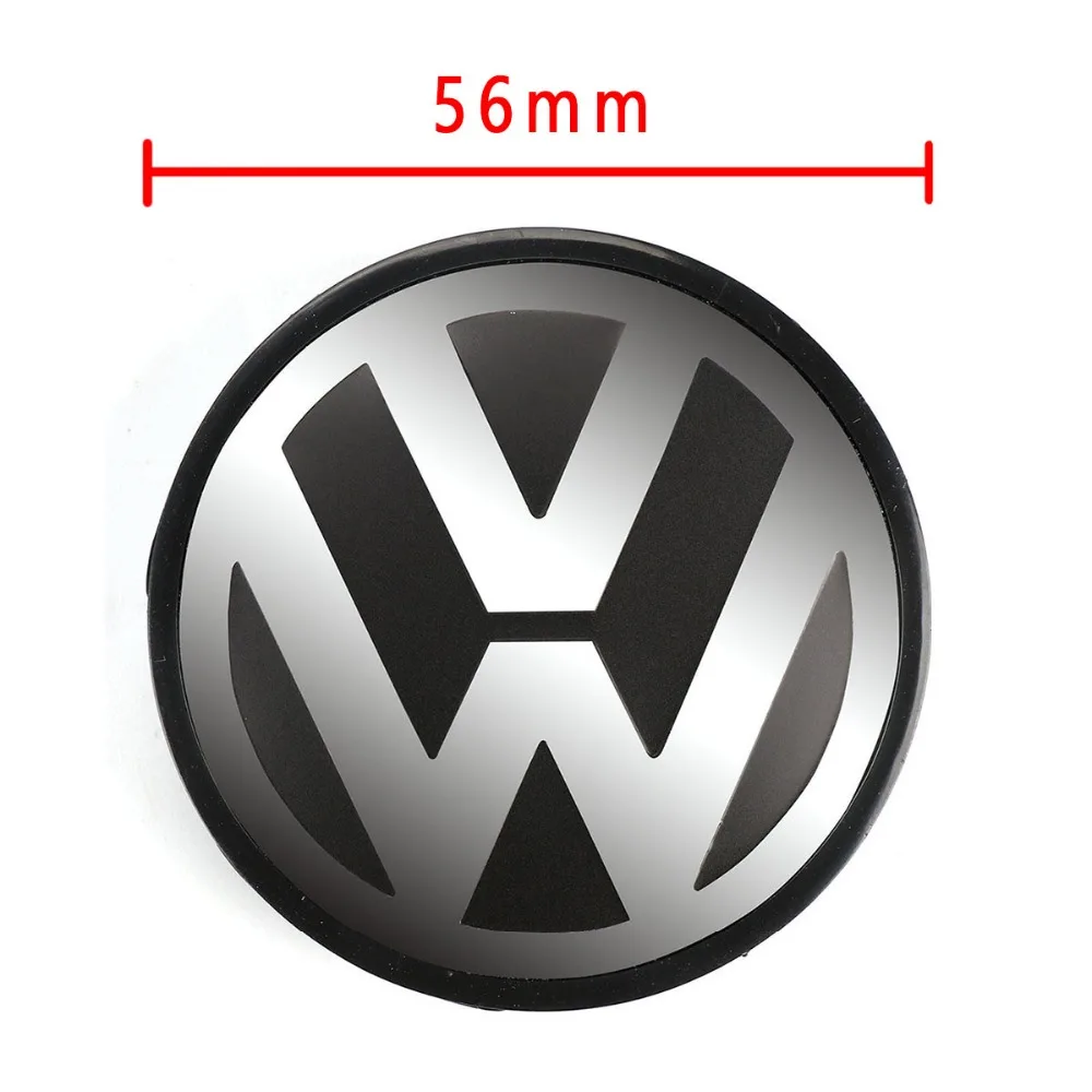 4 шт./компл. 56 мм Логотип Эмблема колпачок ступицы колеса для VW Volkswagen Jetta Golf Beetle CC EOS
