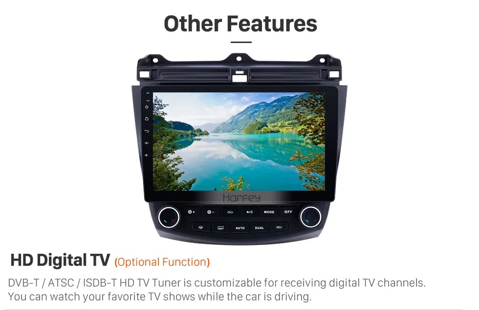 Perfect Harfey For Honda Accord 7 2003 2004 2005 2006 2007 Car Radio GPS Navigation Android 8.1 Car Audio Player Touch Screen Quad Core 19