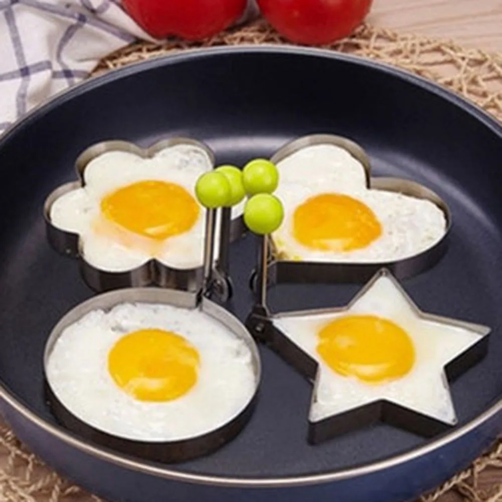 

1 Piece Stainless Steel Fried Egg Shaper Frying Egg Pancake Mould Mold Kitchen Cooking Tool
