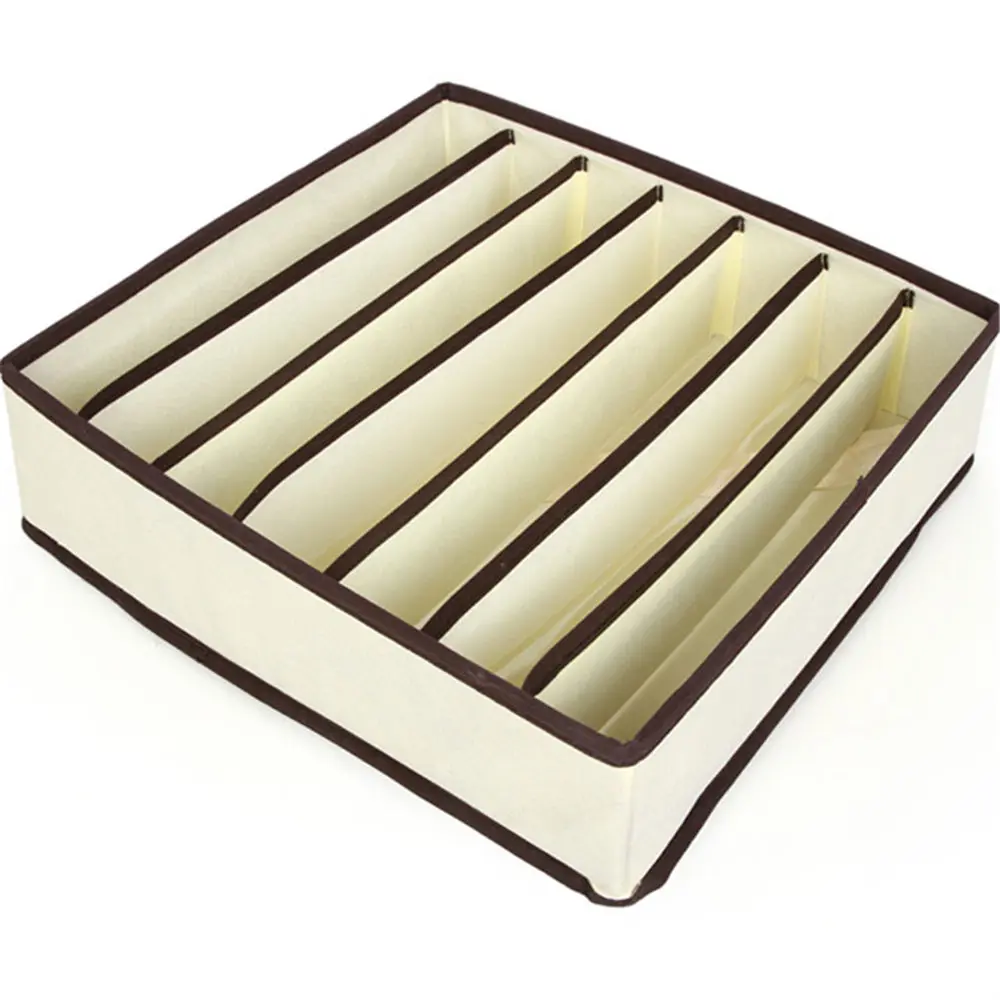 Fashion 4PCS Storage Boxes Underwear Drawer Lidded Closet Organizer Interior Organizador For Ties Socks Shorts Bra