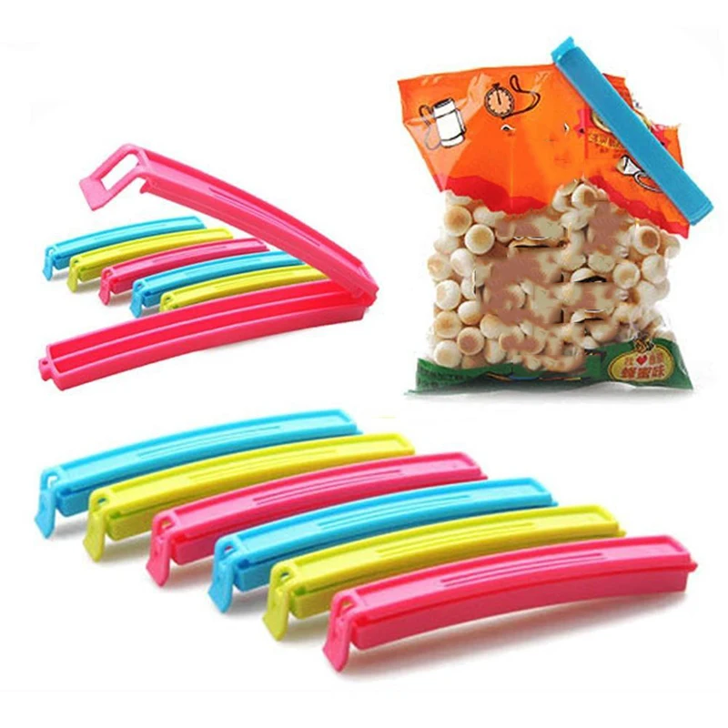 

Clip Kitchen Storage Food Snack Seal Sealing Bag Clips Sealer Clamp Plastic Tool Color Random