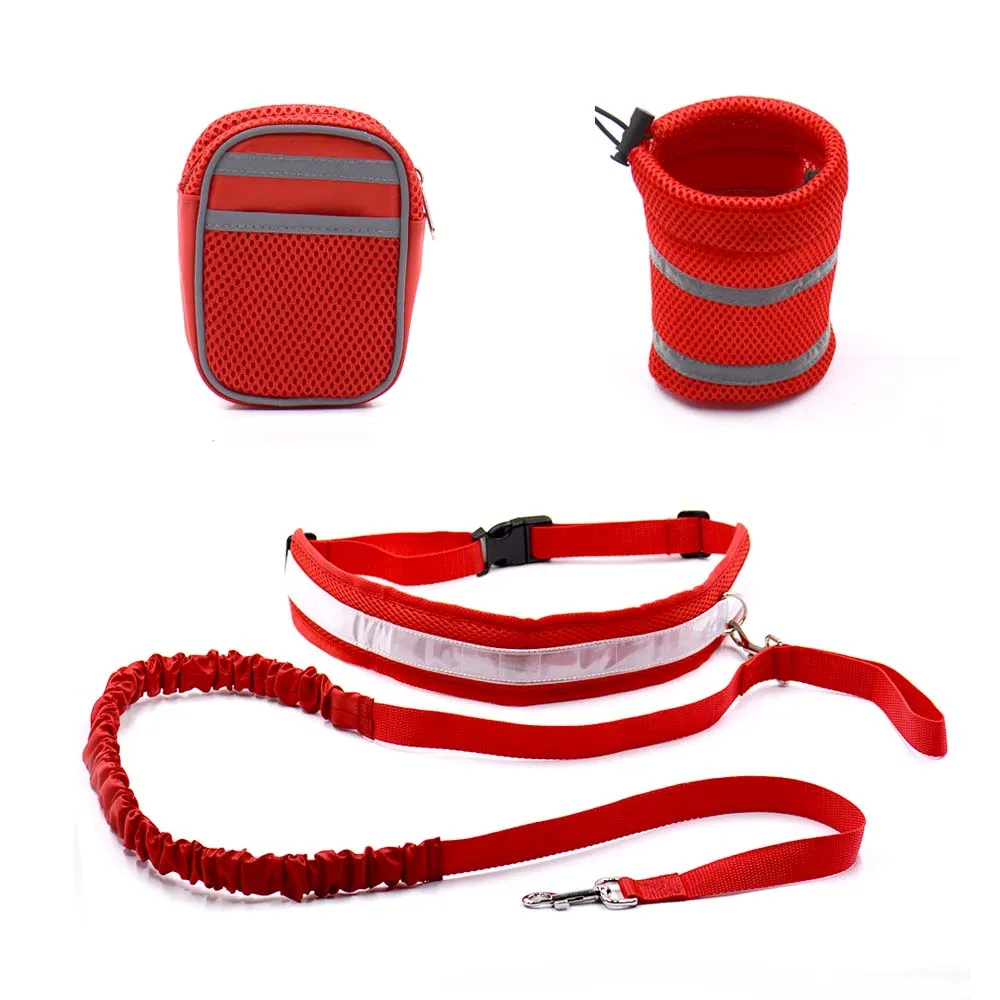 Elastic Belt Strap hands free dog walking leash Pets Leash Running