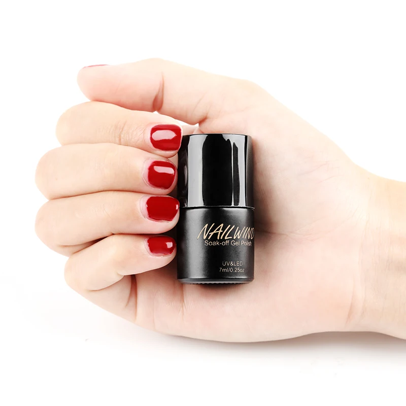 NAILWIND красный серия полуперманентный УФ гель лак для ногтей Soak Off White Nail Art Top Base Coat