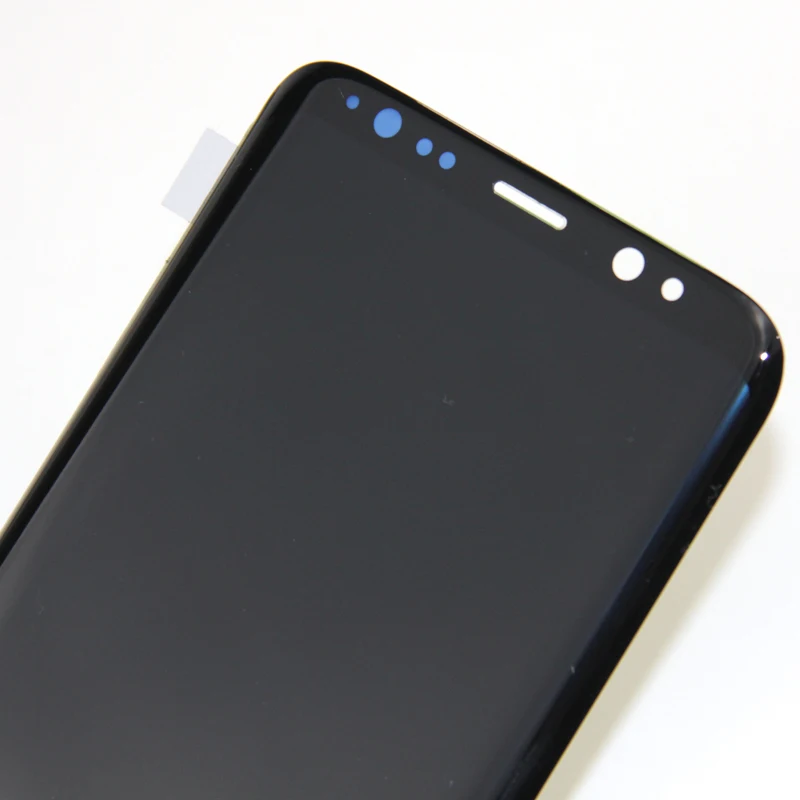Супер AMOLED для Samsung Galaxy S8 G950F G950A G950FD ЖК-дисплей с сенсорным дигитайзером в сборе+ Рамка клей