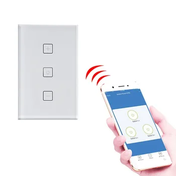 

Wifi Touch Switch Dimming Switch for Alexa Google Home US Standard Remote/Voice Control for Incandescent Halogen Dimmable LED