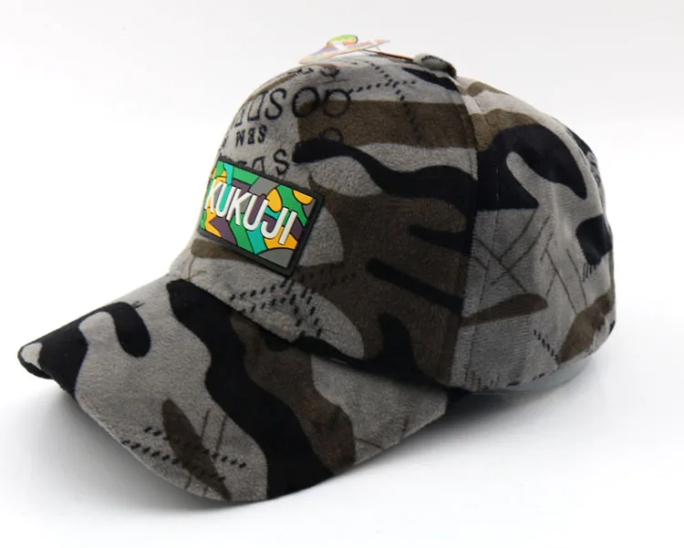 2018 invierno cálido hiphop camuflaje Snapback, niños, niño, tapa de las gorras de béisbol de los niños Gorra de Baseball de camuflaje sombrero 50 a 54 CM G103