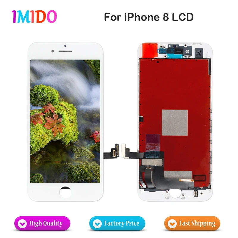 

3Pcs/Lot AAA Quality LCD For iPhone 8 LCD Display Touch Screen Digitizer Complete Assembly Digitizer Assembly 100% No dead pixel