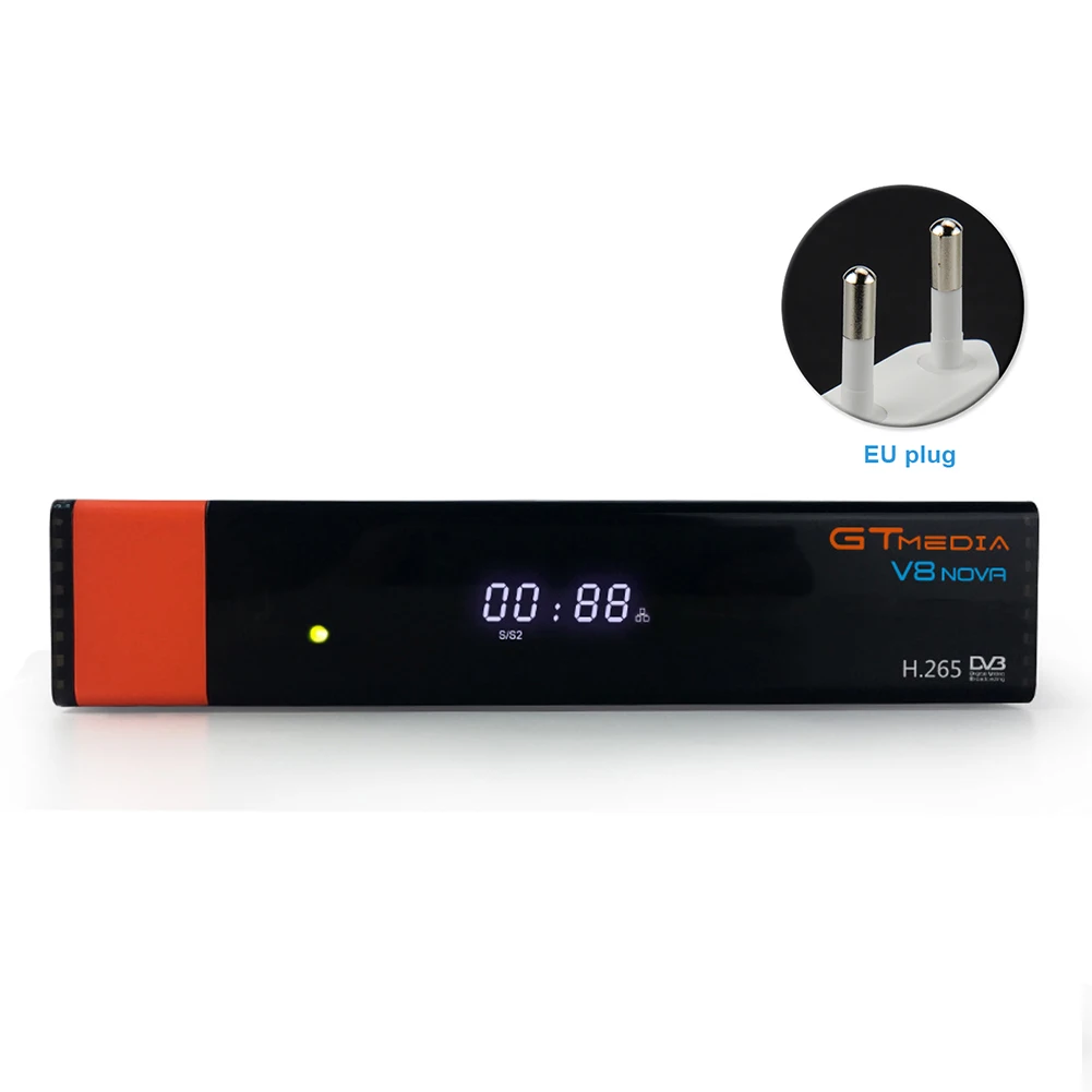 

V8 upgrade Gtmedia V8 NOVA Satellite TV Receiver DVB-S2 Europe Clines for 1 Year Built Wifi Dongle High Quality Stable