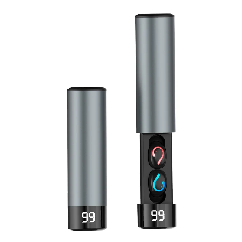 Новинка HBQ Hifi Звук Bluetooth наушники беспроводные 5,0 Powerbank шумоподавление наушники спортивные стерео наушники гарнитура VS Q32 - Цвет: Torch Shape Grey