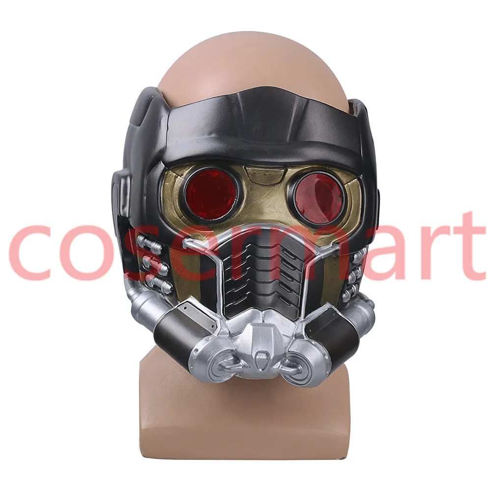 Cos Guardians of the Galaxy Helmet Cosplay Peter Quill Helmet PVC with Led Light Star Lord Helmet Halloween Party Mask Adults (5)