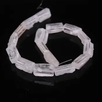 

Approx16PCS/strand Long Size Natural Clear Crystal Faceted Nugget Pendant Beads,Raw Crystal Quartz Freeform Cut Nugget Beads