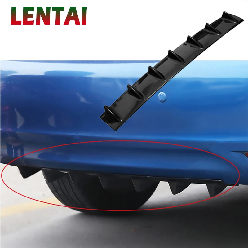 

OVERE 1PC Car Rear Bumper Modified Spoiler Shark Fin Styling For Hyundai Solaris I30 creta IX25 Suzuki Swift Lada Vesta Granta