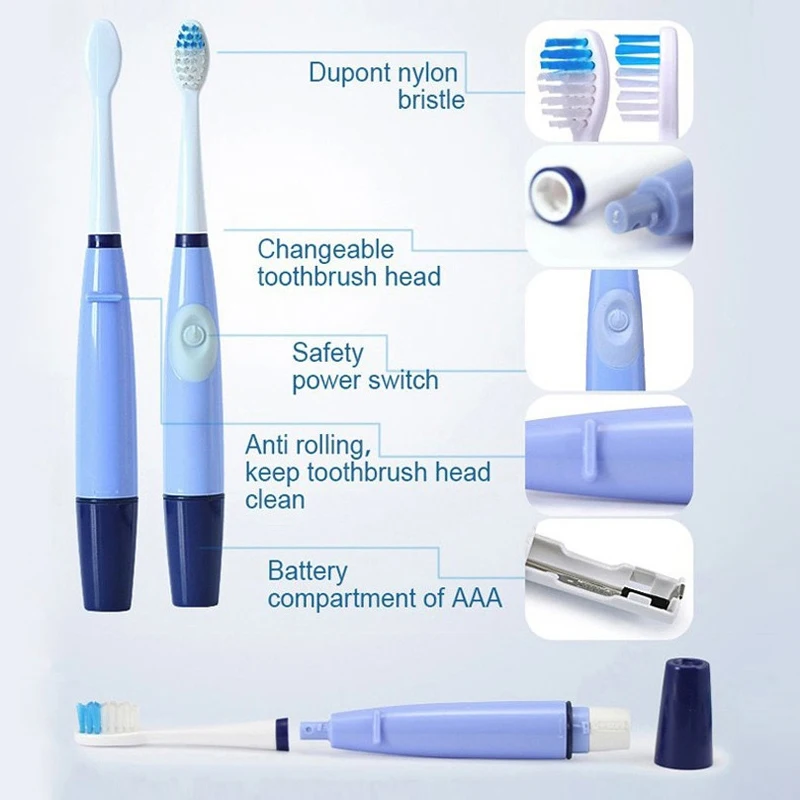 Seago звуковая электрическая зубная щетка для взрослых насадки для зубной щётки уход за полостью рта, зубами цвет розовый или синий(1 ручка+ 3 головки