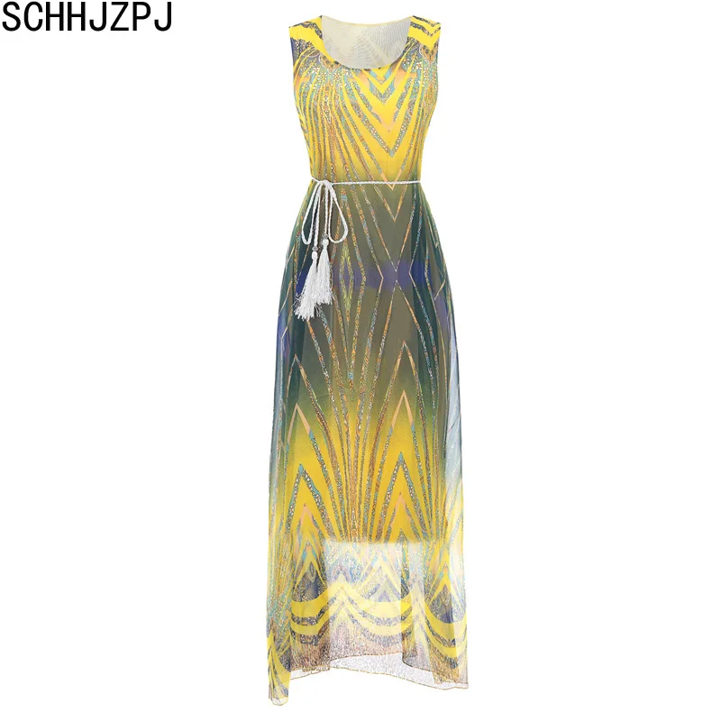 Yellow Beach Dress Evening Party