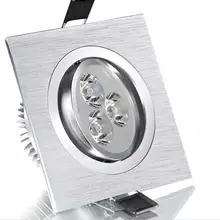 Светодиодный светильник, квадратный, 3 Вт, 5 Вт, 7 Вт, светодиодный светильник, Встраиваемый светодиодный потолочный светильник, светильник для внутреннего AC85-265V