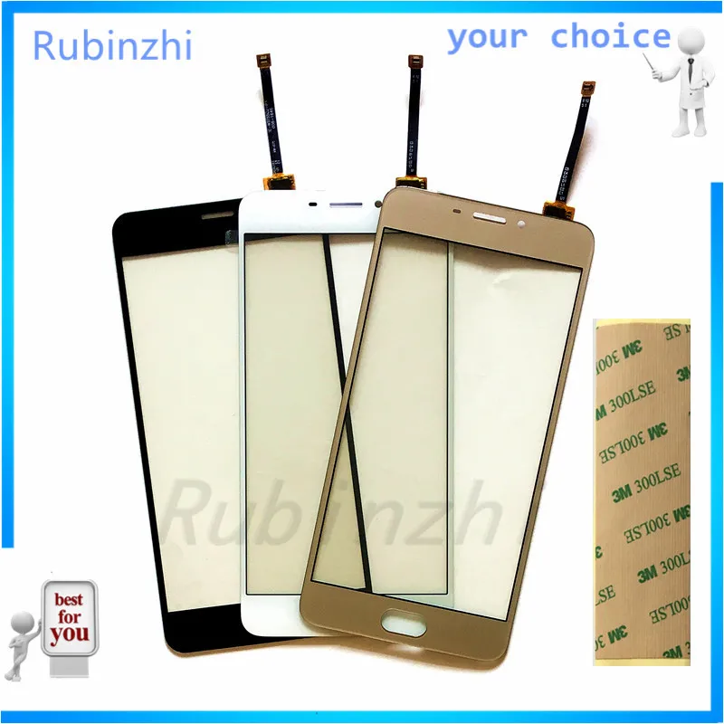Сенсорная панель RUBINZHI для телефона сенсорное Переднее стекло Meizu M5 note дигитайзер
