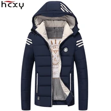 HCXY hombres chaqueta de Invierno 2017 marca Casual Mens chaquetas y abrigos hombres chaqueta caliente Parka abrigo más tamaño 4XL