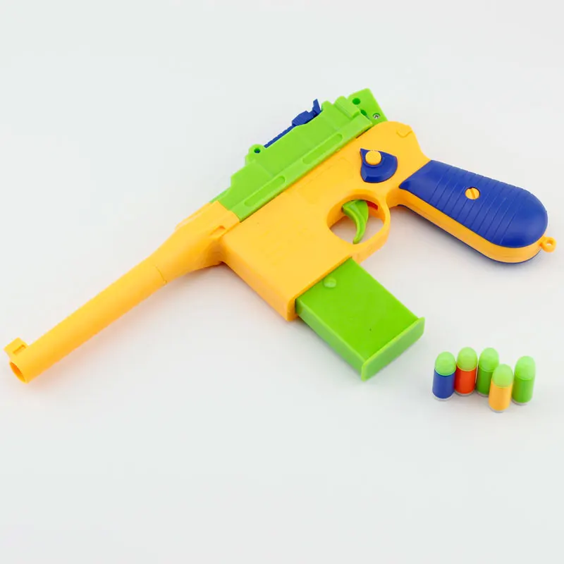 Пластиковый военный пистолет игрушечный пистолет красочное игрушечное оружие мягкая пуля пистолет Открытый CS файтинг реквизит подарок на день рождения