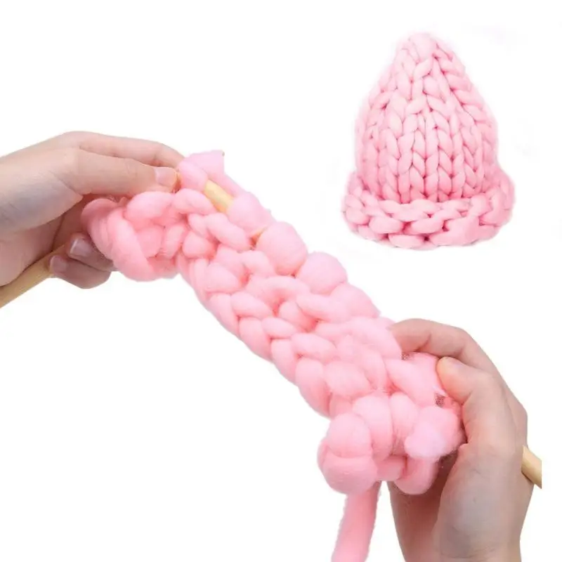 DIY Craft Ткань ручной вязки пряжи крючком шарф носки Вязание инструмент|Пряжа| |