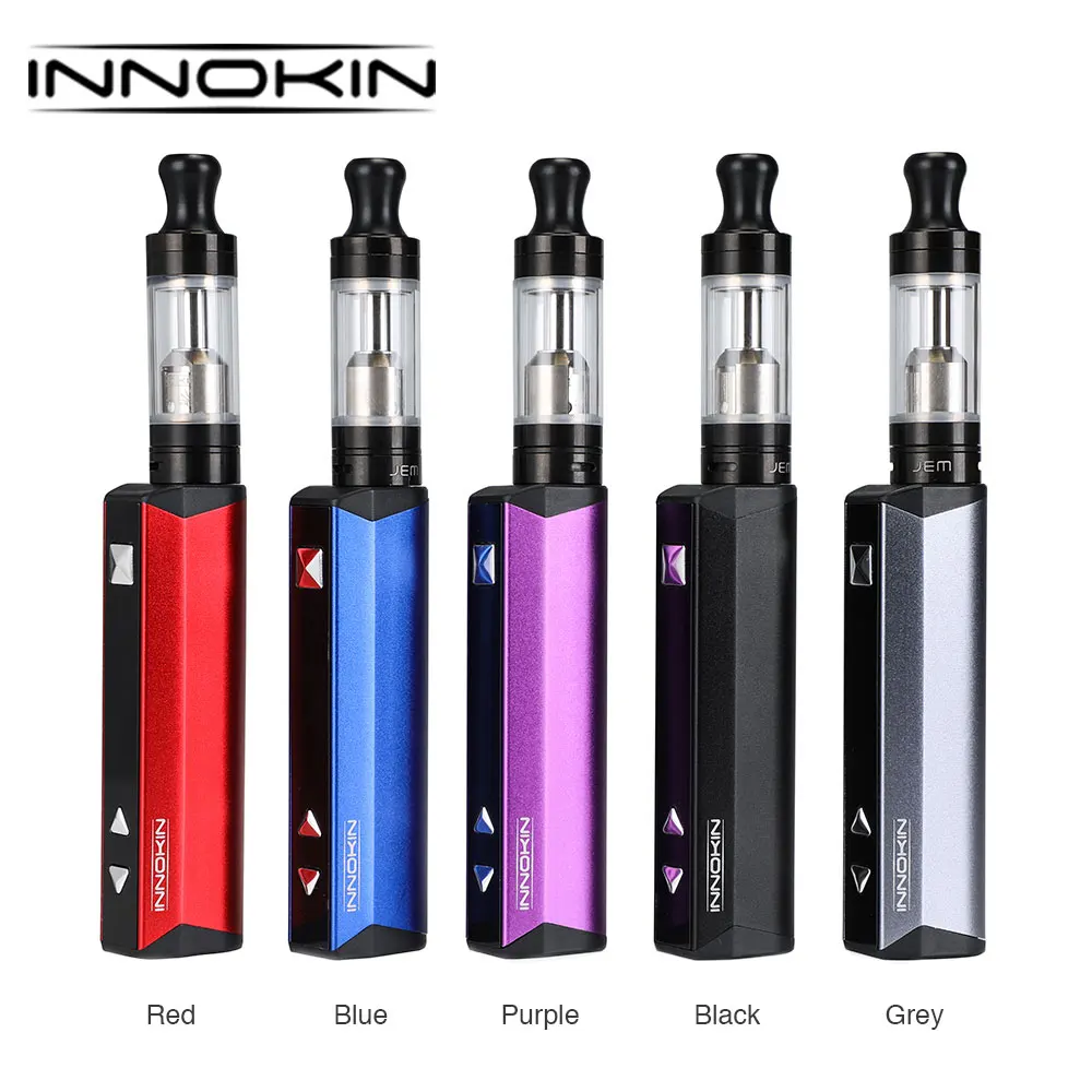 

Original Innokin JEM/Goby VW Kit with 2ml Jem Tank Built-in 1000mAh Battery 5 level Wattage Option E-cig Vape Kit D/L flavor