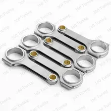 H-Beam Connecting Rods Set for Nissan Patrol Safari 4.2L TD42 Early Model Conrod Con Rods Forged 4340 Floating Crankshaft Piston
