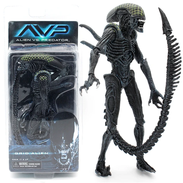 neca aliens vs predator avp series grid alien xenomorph translucent