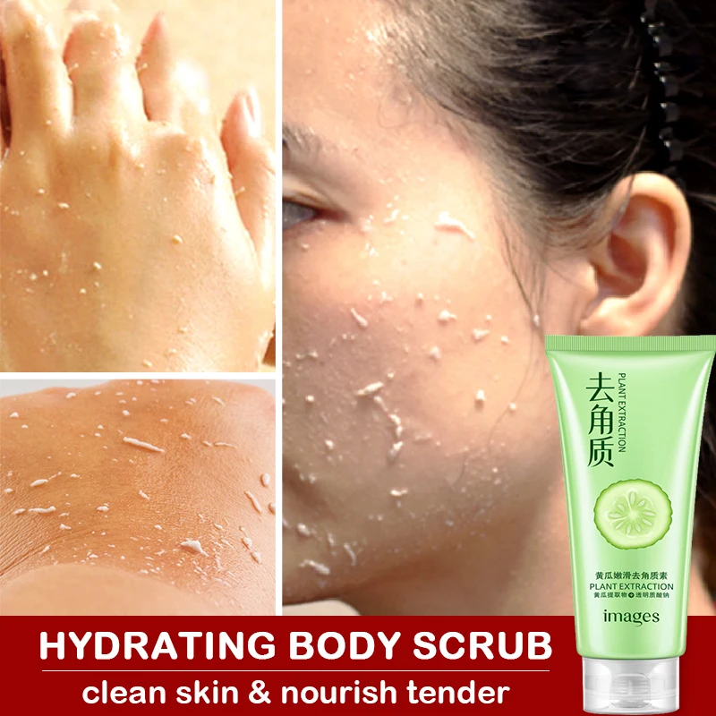 

IMAGES 120g Facial Exfoliating Peeling Lotion face care Scrub Deep Clean Acne exfoliating pore cleanser scrub wash facial clean