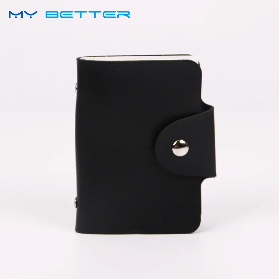 

Double Sided 24 Card Slots Plastic Card Holder Small Size Multicolor Business Pack Bus Card Bag Women Purses Men Wallet